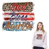 Letter Patches God Bless America T-Shirt Parches Ropa Heat Press Appliqued Diy Hoodies Clothes Stickers Diy Accessories Patch