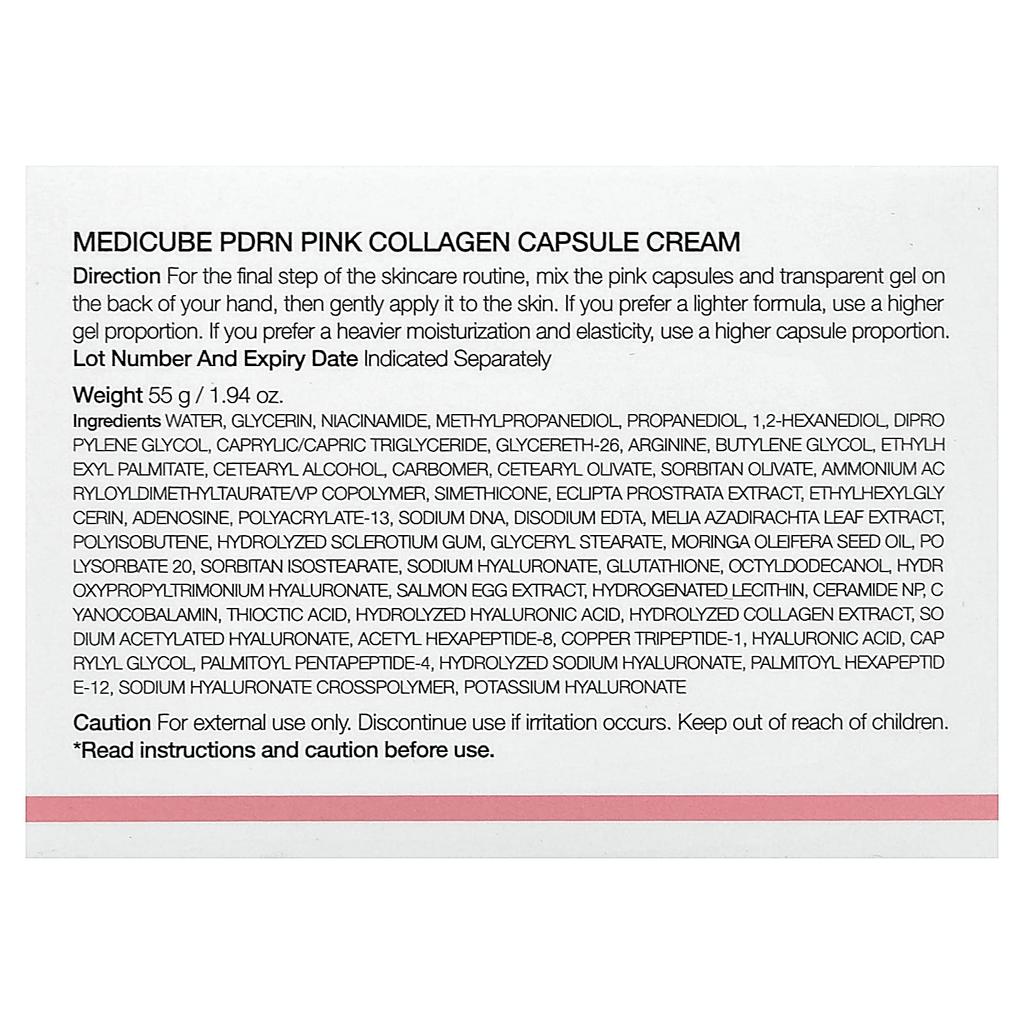 Medicube Крем-капсулы с PDRN и розовым коллагеном, 55 г (1,94 унции)