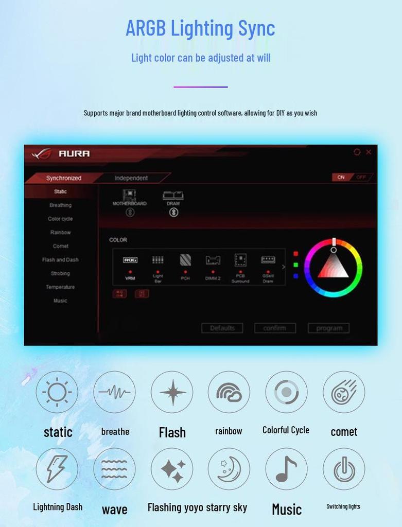 Корпусный вентилятор Prism 10PRO 12CM ARGB с ШИМ-управлением температурой и синхронизацией