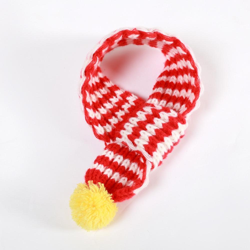 Cute Puppy Kitten Christmas Scarf S/M/L Winter Dog Scarf Pet Warm Knitted Scarf  Keep Warmth