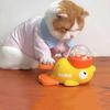 Yellow Duck-Shaped Interactive Cat Treat Dispenser Durable Plastic Training dogToy Puzzle Slow Feeder Dog Entertainment Toy