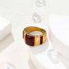 New Year's Gift Geometric Wide-faced Burgundy Dripping Oil Ring Female Niche High-end Index Finger Ring for Girlfriend