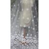 Красивая вышитая ткань из органзы, подходящая для свадебных платьев, вечерних нарядов и тканей для DIY ручной работы