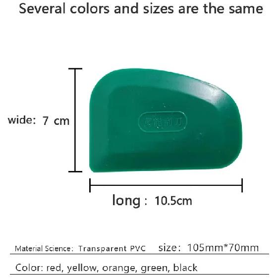 Paint Tool Putty Oval Scraper Scraper Putty Knife Plastic Car Paint Hand Tool Rubber Material