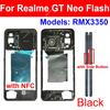 Middle Frame Housing For Realme GT Neo 3 Neo 2 2T GT NEO Flash 5G Middle Frame Holder with Side Power Volume Buttons Parts