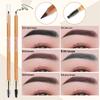 Eyebrow Pencil Natural Waterproof Hemp Positioning Eyebrow Pencil Wooden Pole Double Head Makeup Artist Tattoo Eyebrow Pencil