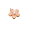 5pcs Stainless Steel 18K Gold Color Enamel Colorful Flower Charms Pendants for DIY Jewelry Necklace Making Bracelets Accessories