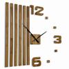 Wooden wall clock, oak lamellas, 100cm