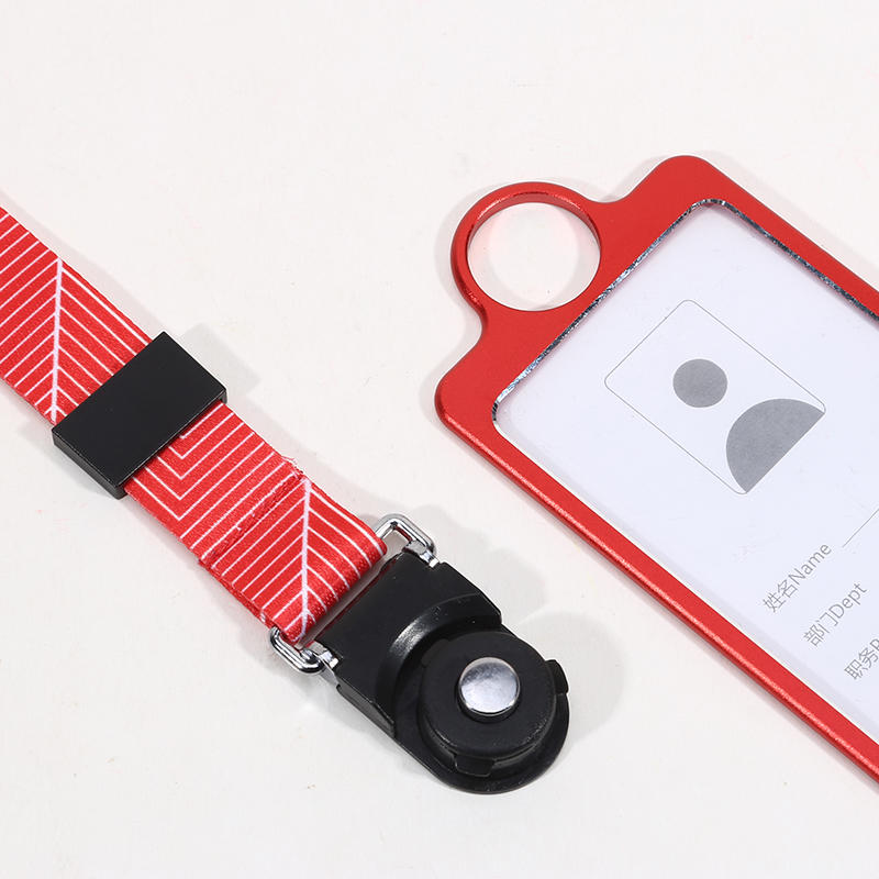 Professional ID Badge Holder with Retractable Reel Clear Card Case and Neck Lanyard for Office Security Workplace