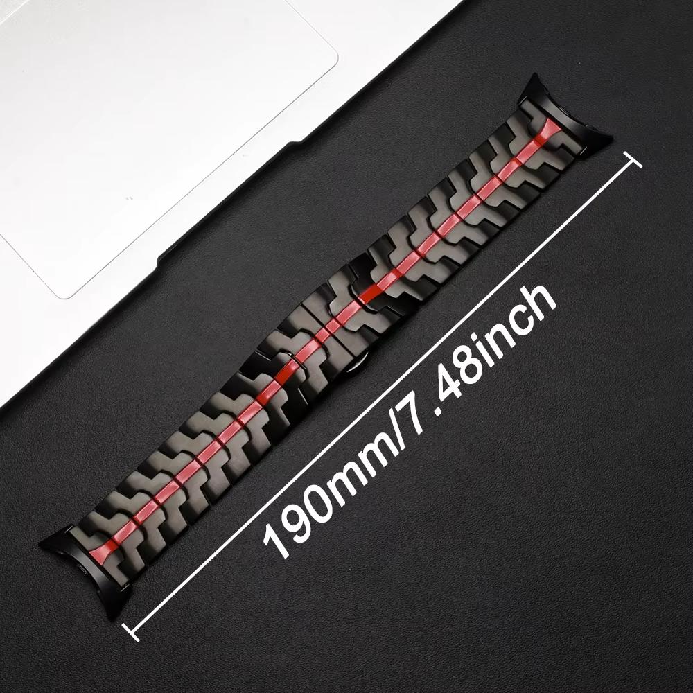 Watch Band For Google Pixel Watch 4 45mm/3 45mm Butterfly Clasp Stainless Steel Wrist Strap