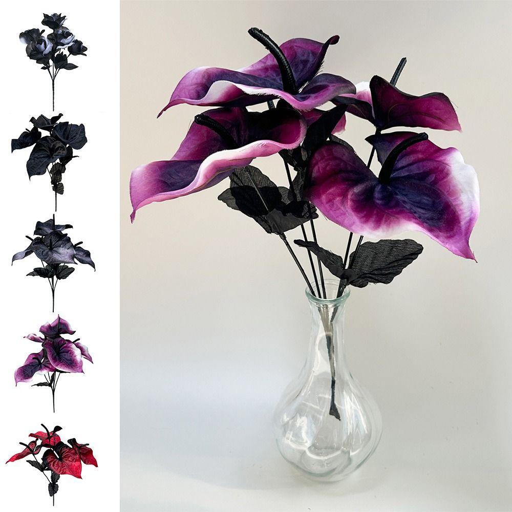 Halloween Calla Lily Artificial Flower Multicolor Simulation Rose NEW Fake Flower Gift