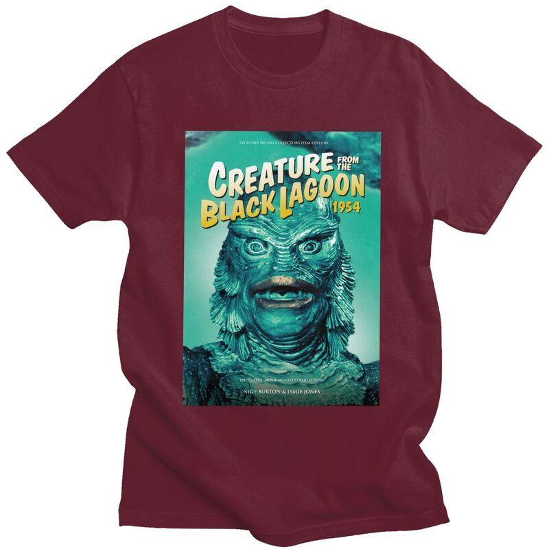 Custom Creature From The Black Lagoon T Shirts for Unisex 100% Cotton Tee Tops Halloween Horror Movie Tshirts Short-Sleeve T-shirt