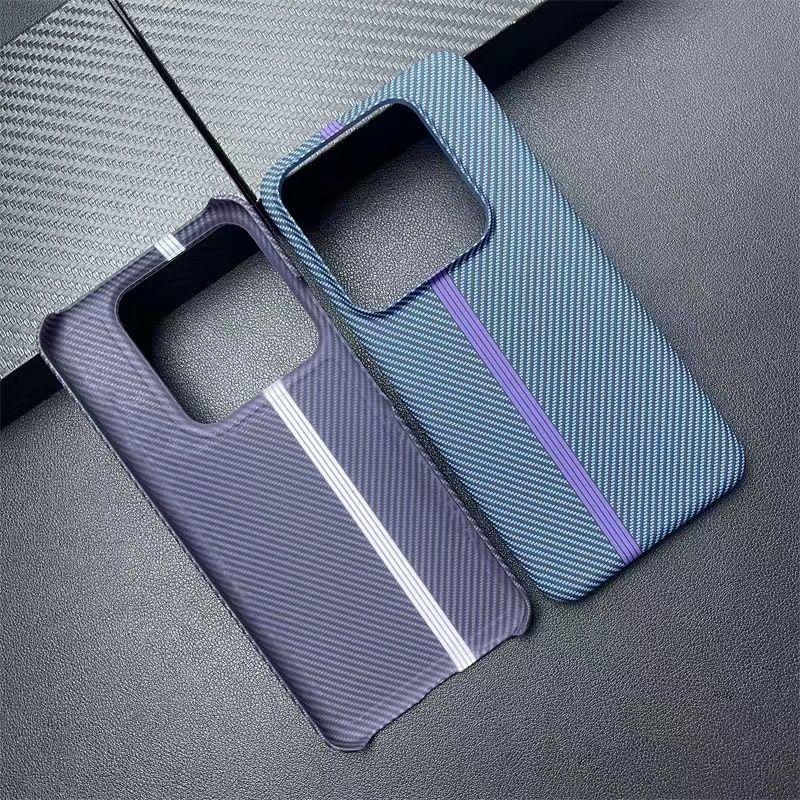 Чехол для Xiaomi POCO F6 Pro Модный Жесткий Углеродное волокно Тонкий Защитный Задняя крышка Чехлы Для Xiaomi POCO F5 F6PRO Корпус телефона
