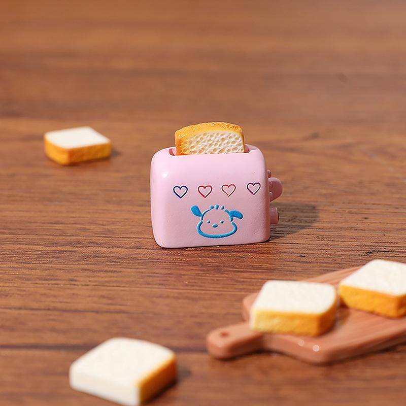 1/2 шт. кукольный домик мини имитация тостов хлебопечка еда игровое украшение модель своими руками миниатюры реквизит для сцены аксессуары из смолы