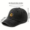 Sunflower Pattern Dad Trucker Hat Adjustable Sun Hat Fashion Baseball Cap  Unisex