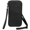 Convenient Passport Case for Hanging Around the Oxford with Black [Chamboise] 2-Way Neck, Unisex, 300d, Strap,