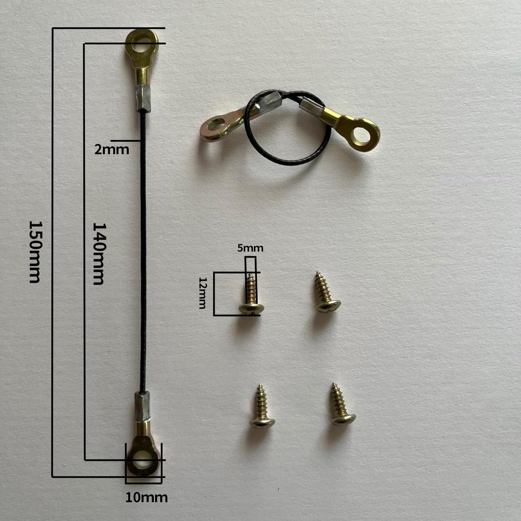 Стопор заднего кофра, Замена троса, Набор из 2 шт., Детали общего назначения, Сверхпрочные, Трос