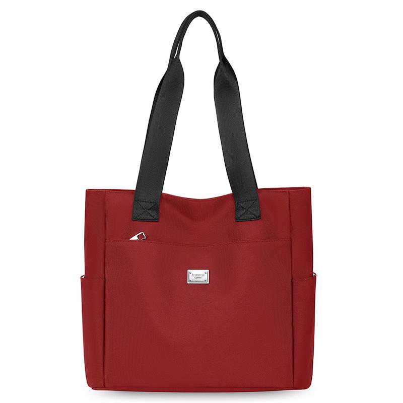 Стильная женская сумка-тоут из нейлона 2024 года: Большая вместимость, модная сумка через плечо для мам