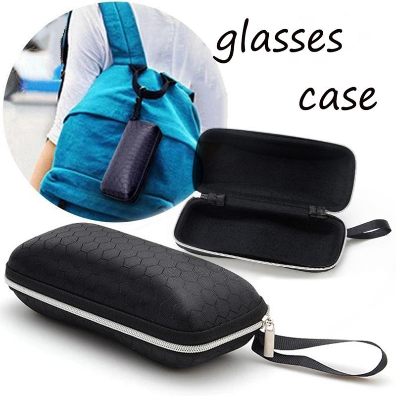 Модный футляр для очков на молнии, жесткий футляр для очков, портативная прямоугольная коробка, аксессуары для очков