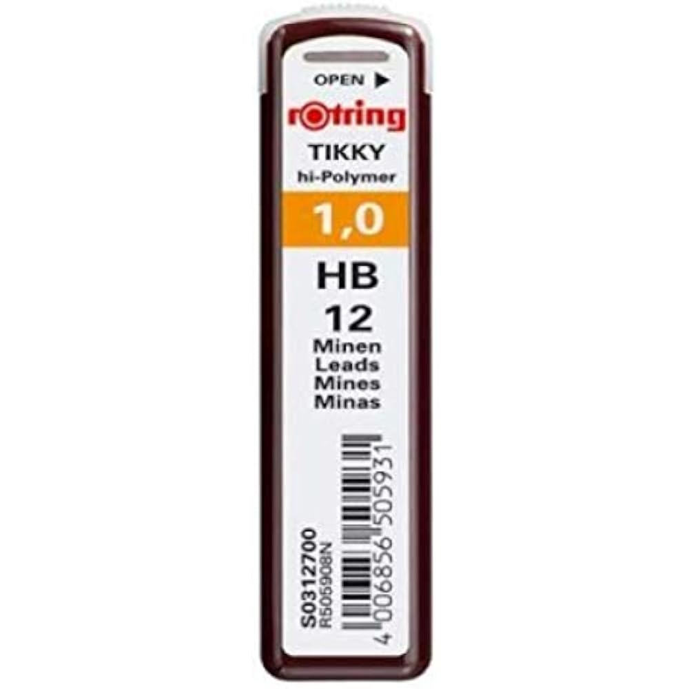 Стержни для механического карандаша Rotring 0,9 мм HB S0 312-700 [оригинальный японский продукт]