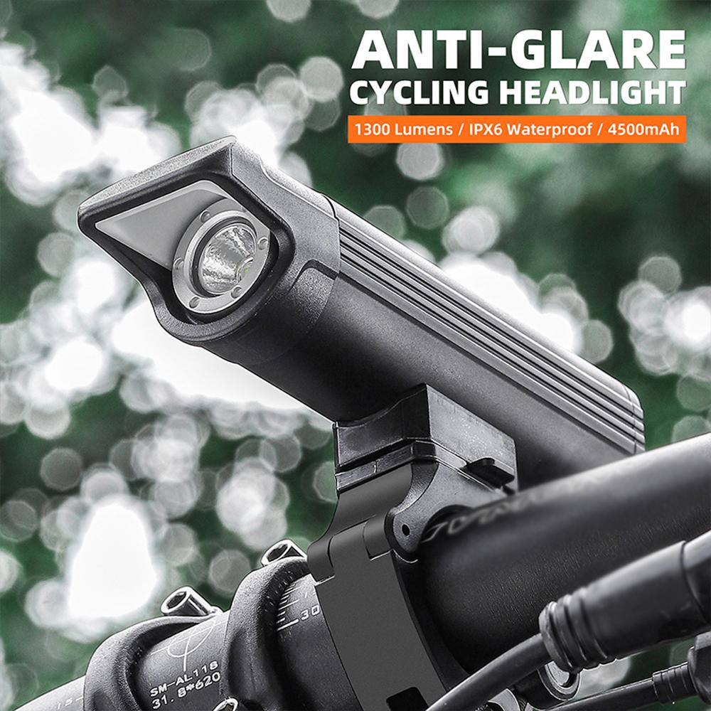 Яркий велосипедный фонарь из алюминиевого сплава, многофункциональный USB-перезаряжаемый велосипедный передний фонарь, водонепроницаемый