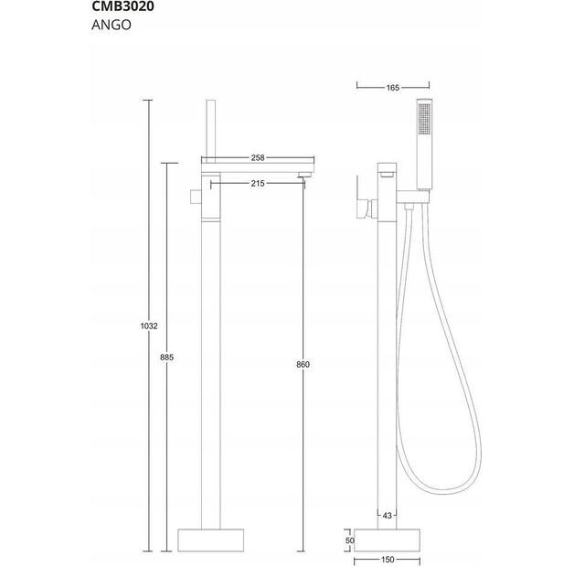 Смеситель Corsan Ango хром CMB3020CH