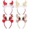 Christmas Reindeer Antler Bells Headband for Kids - Cute Holiday Party Dress-Up Accessory