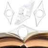 Multi-function Thumb Book Brace Acrylic Book Page Holders Thumb Book Support  Book Marker