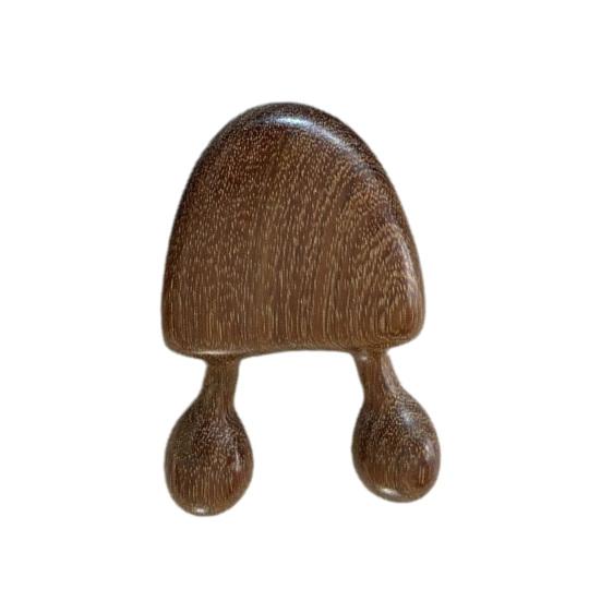 Меридианная расческа с круглыми краями для расслабления мышц, облегчение давления, 2 зуба, надавливание на акупунктурные точки, деревянная массажная расческа для головы и глаз