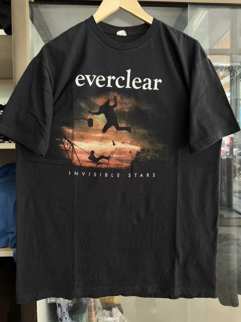 Everclear Invisible Stars Classic Black T-Shirt Cotton S-234XL P002