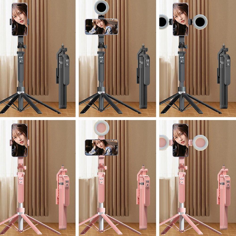 1.8m Bluetooth Selfie Stick With LED Lamp Selfie Stick Stand Telescopic Selfie Stick  Home