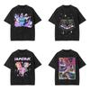 Huntrix Kpop Demon Hunters Mira Rumi Zoey T Shirt Summer Washed T-Shirts Casual Hippie Tee Shirt for Men Print Top Tees 2025