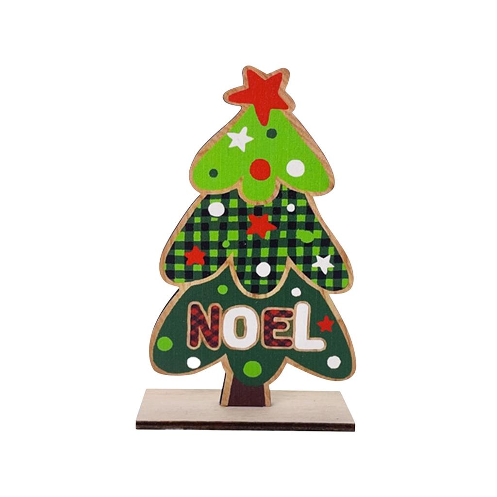Рождественские деревянные украшения, креативные декоративные настольные украшения