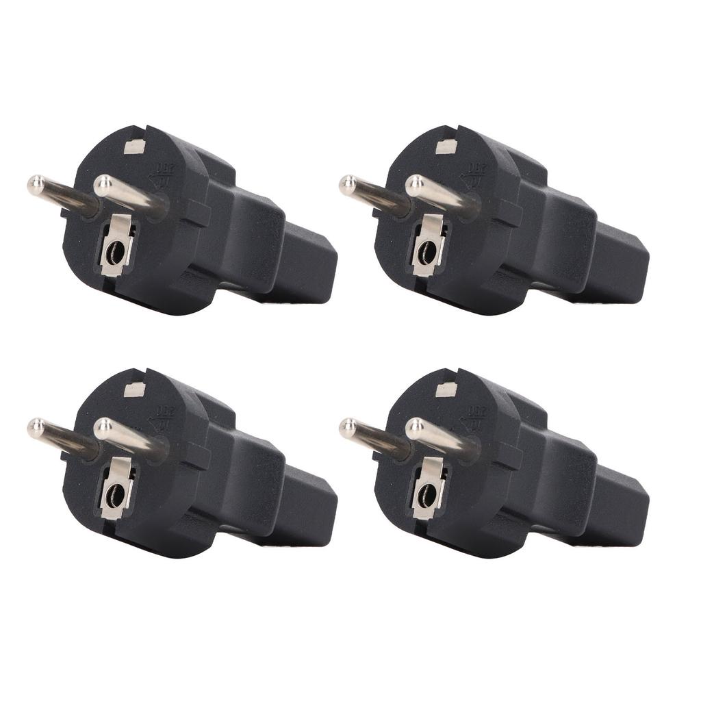 4PCS  2 Slot Plug To IEC320 C13 Power Adapter Professional  To C13 Power Plug Adapter for Laptop