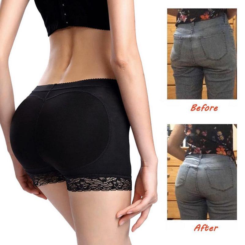 Padded Lace Butt Lifter Shapewear Panties Shaper Pants Woman Fake Ass Underwear Buttock Shaper