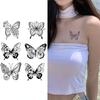 Butterfly Shop 6 Types Self Semi-permanent Tattoo Sticker Waterproof Emotional Henna Fashion Tattoo Number 95, 2 Pieces