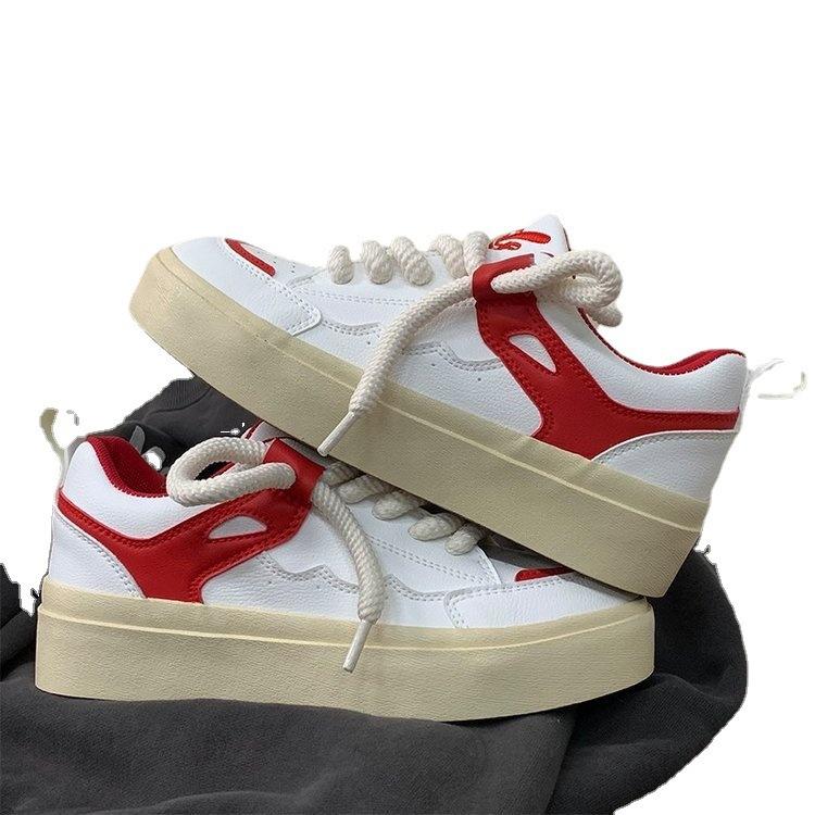 Весенние студенческие розовые низкие кеды для скейтборда, женские корейские повседневные спортивные белые туфли в гонконгском стиле, парусиновая обувь в стиле Харадзюку