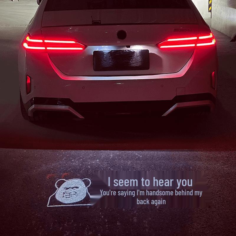 BMW License Plate Projection Lights: Compatible with 1, 3, 4, 5 Series, X1, iX3, X5, M3, M4 - Welcome Atmosphere Upgrade.