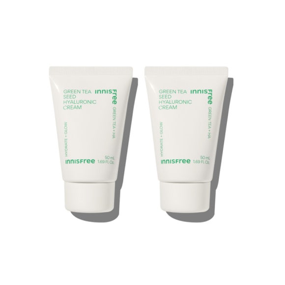 Innisfree Крем с гиалуроновой кислотой из семян зеленого чая, тюбик 50 мл (3 варианта)