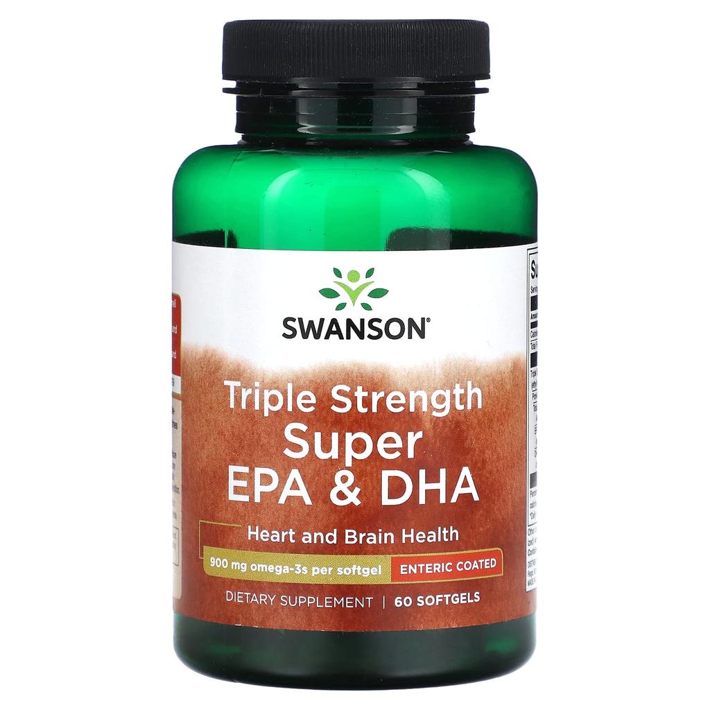 3X Strength Super Epa & Dha, 900Mg, 60 Softgels