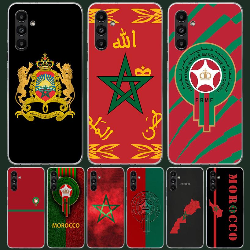 Morocco Flag Phone Case For Samsung Galaxy A16 A26 A36 A56 A15 A14 A13 A55 A54 A53 A35 A34 A33 A25 A24 A23 A05S A04S A03S