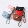 Новый модный женский мини-кошелек из искусственной кожи, держатель для карт, кошелек для монет, однотонный клатч, детские кошельки, маленькая сумочка