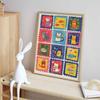 Diamond Painting Kit Full Diamond Round Mosaic Cute Cats Fish Aquarium Postage Stamp Colorful Cartoon Whimsical Home Decor Gift