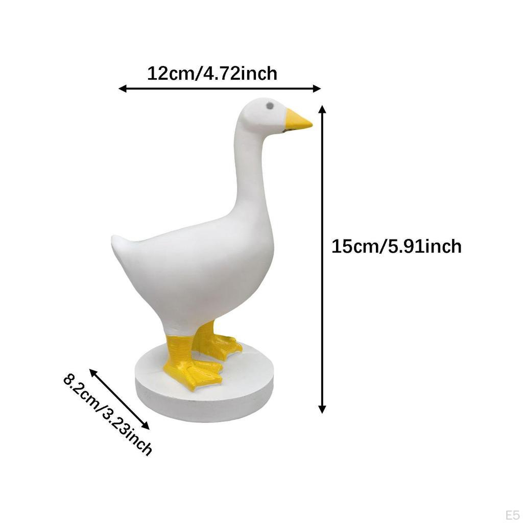 Статуэтка Гусь Утка Держатель для ключей Подарки Полимерные аксессуары Скульптура животного для хранения Офис