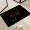 Коврик для двери с содовой Кока-Кола Прикроватный C-Coca Вход Ванная Пол Декор Коридор Кола Коврик для двери Ковер Гостиная Напитки Комната Балкон
