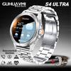 Новые умные часы S4 Ultra для мужчин, AMOLED, для активного отдыха и спорта, GPS, компас, пульсометр, водонепроницаемые, NFC, Bluetooth-звонки, смарт-часы