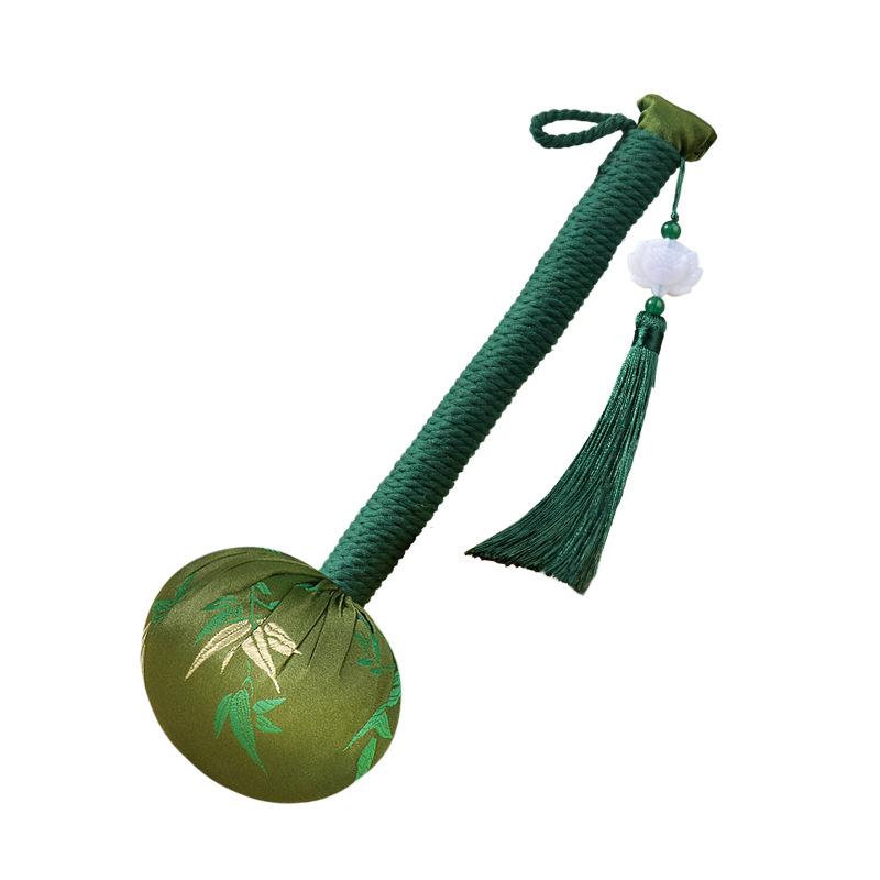 Зеленый бамбуковый лист атласный полынный массажный молоток для здоровья