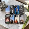 КРУТЫЙ Чехол для телефона M-Mae M-Martin Актриса Для iPhone17,16,15,14,13,12,11 Plus,Pro Max Черный Конфетный Посеребренный Чехол