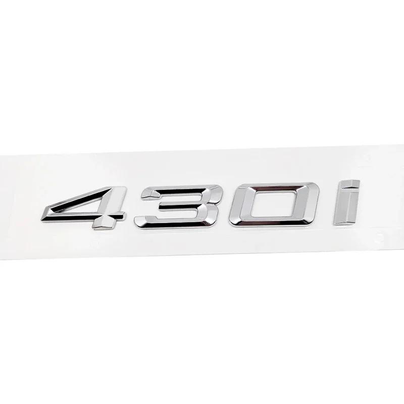 cxjva7 ABS Car Rear Trunk Letters Logo Badge Emblem Sticker For 4 Series 420i 425i 428i 430i 435i 440i 450i F30 F32 F33 F36 G26 G22