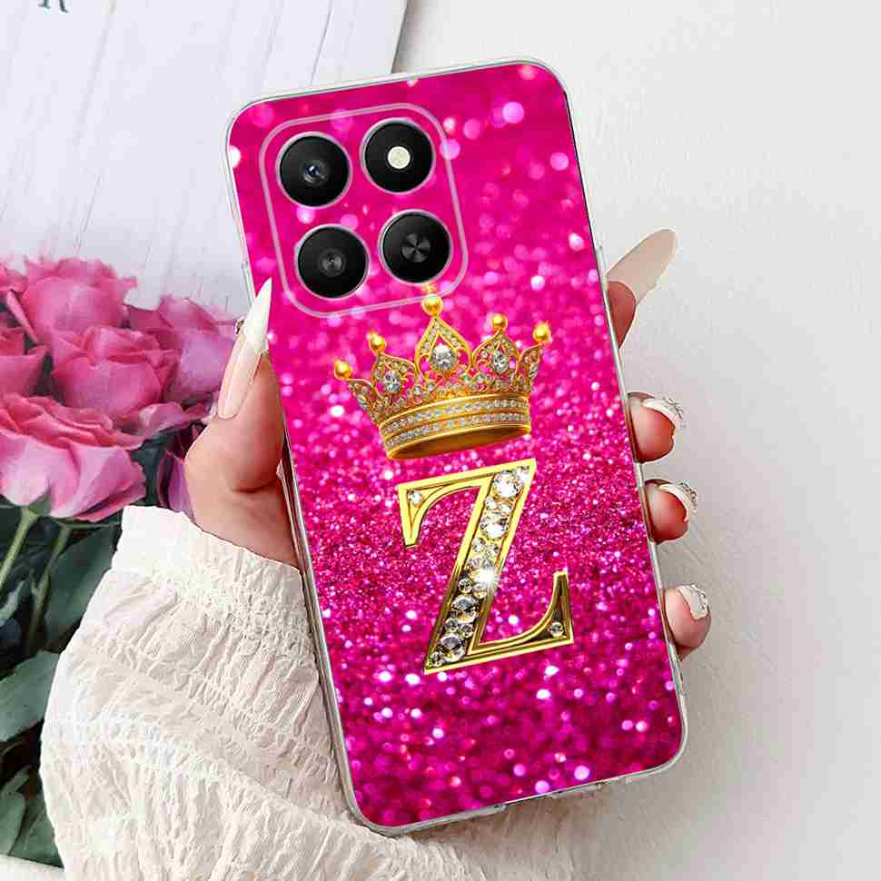 6.77" For Honor 400 Smart 5G LGN-NX1 Case Fashion Crown Flower Soft Silicone TPU Cover For Huawei Honor 400Smart 5G Phone Cases